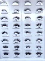 100pcs 3D real mink half eyelashes customized box Personal custom logo false eyelash bulk free fast shipping DHL/UPS Small batch 2