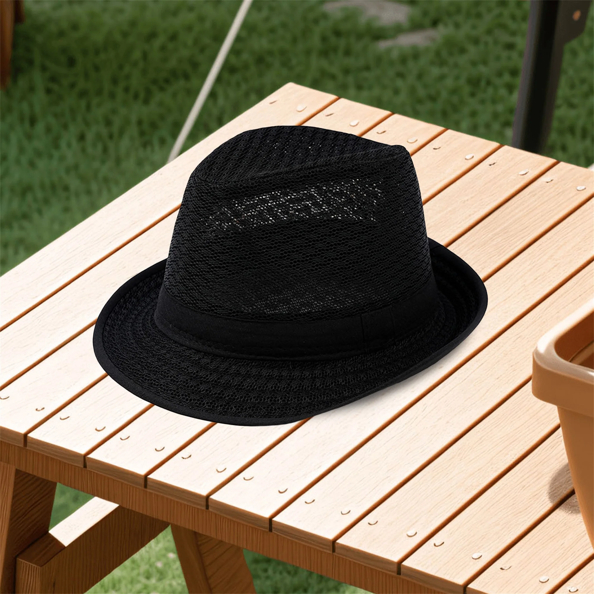 Women s Wide Brim Sun Hat with Bowknot Ribbon Summer Beach Straw Hat Foldable Floppy Fedora Hat for Vacation Party Dress