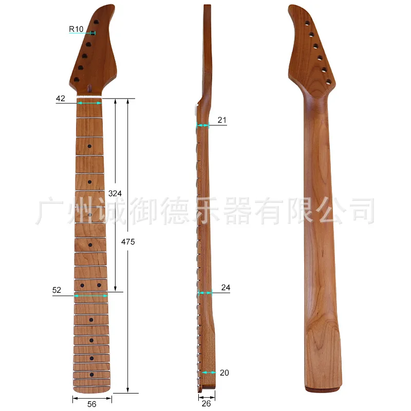 22 products roasted maple Shure electric guitar neck beef bone pillow roasted maple matte accessories modification