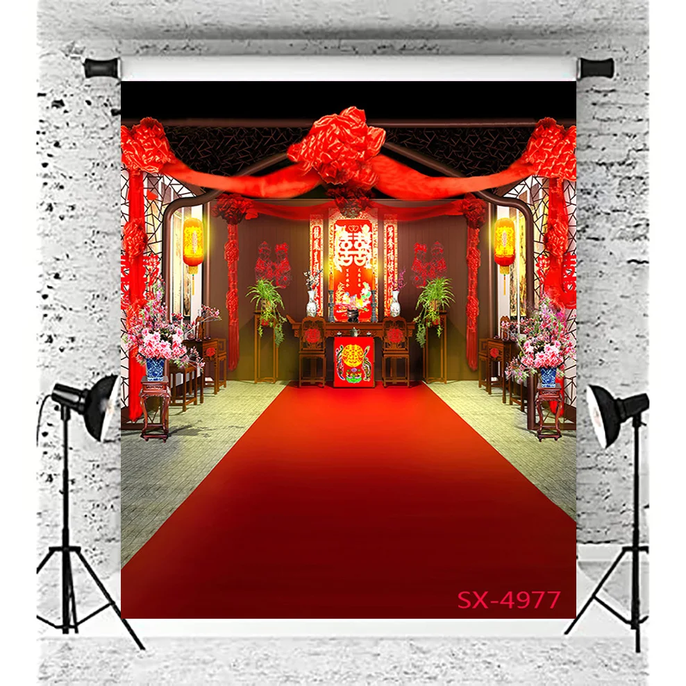 

SHUOZHIKE Chinese Style Joyous Opening Door Family Portraits Scenery Wedding Speciality Photography Background Props LY-03