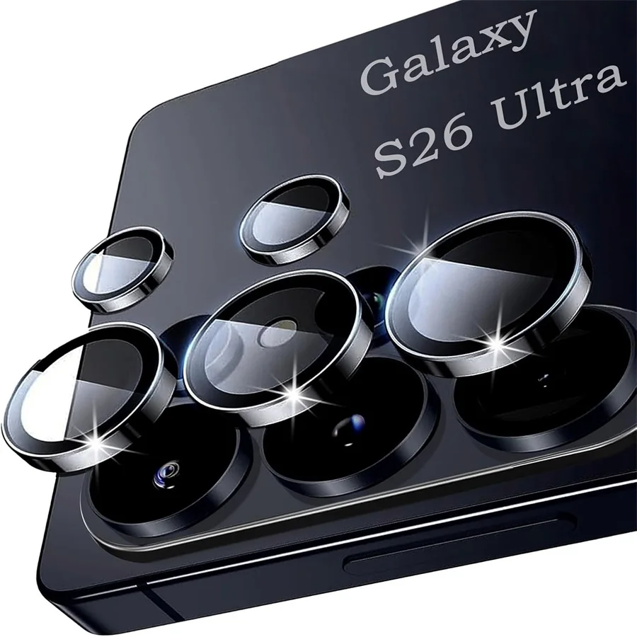 Enhanced Metal Ring Camera Glass Lens Protector for Samsung Galaxy S26 Ultra 5G