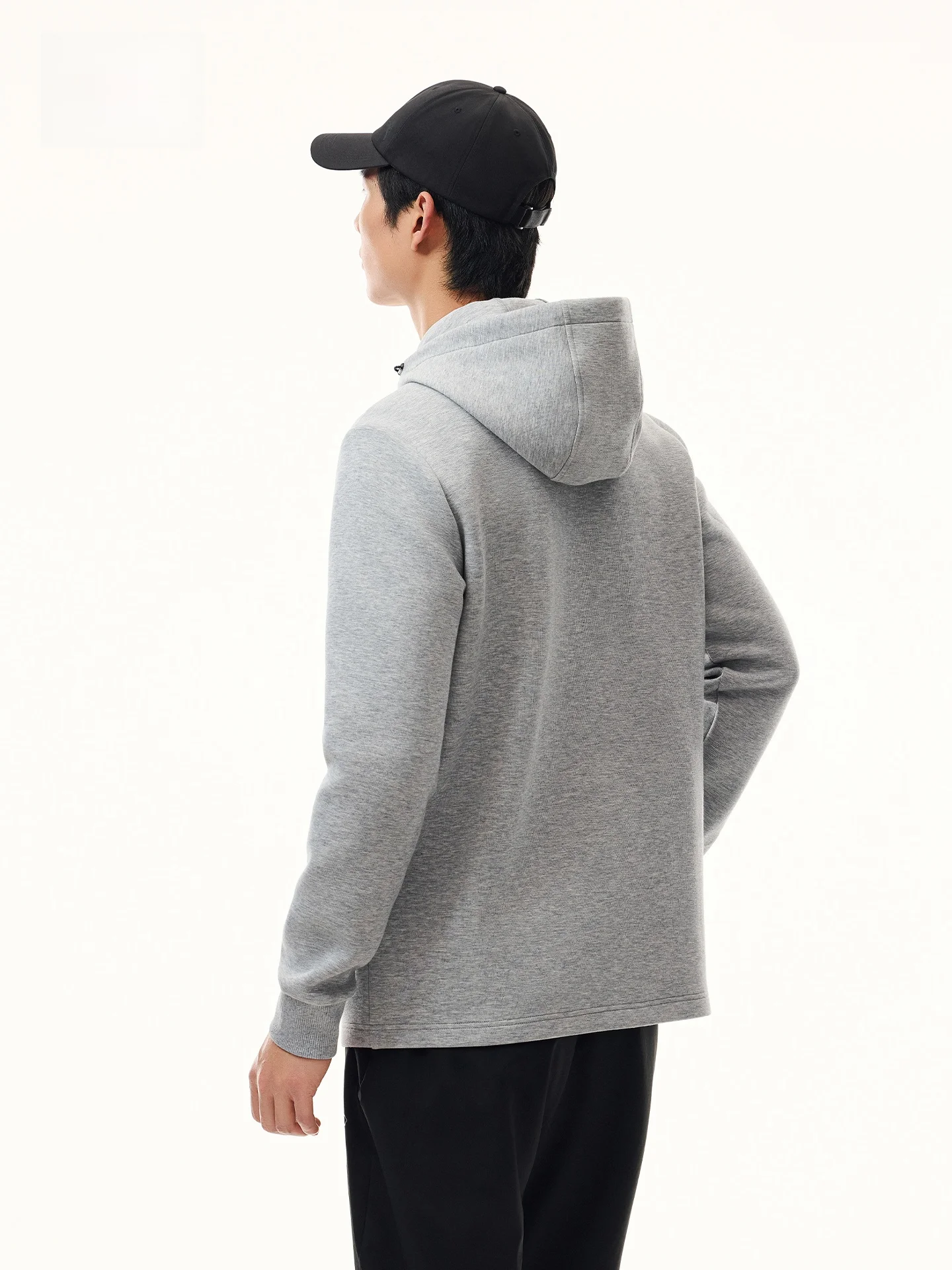  남성용 봄 여름 니트 운동복 후드 긴 소매 캐주얼 운동복 재킷 편안한 통기성 야외 코트