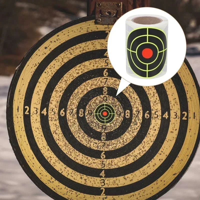200Pcs 7.6cm Self Adhesive Shooting Target Sticker Splatter Splash Amp Reactive Practice Training Hunting Stickers