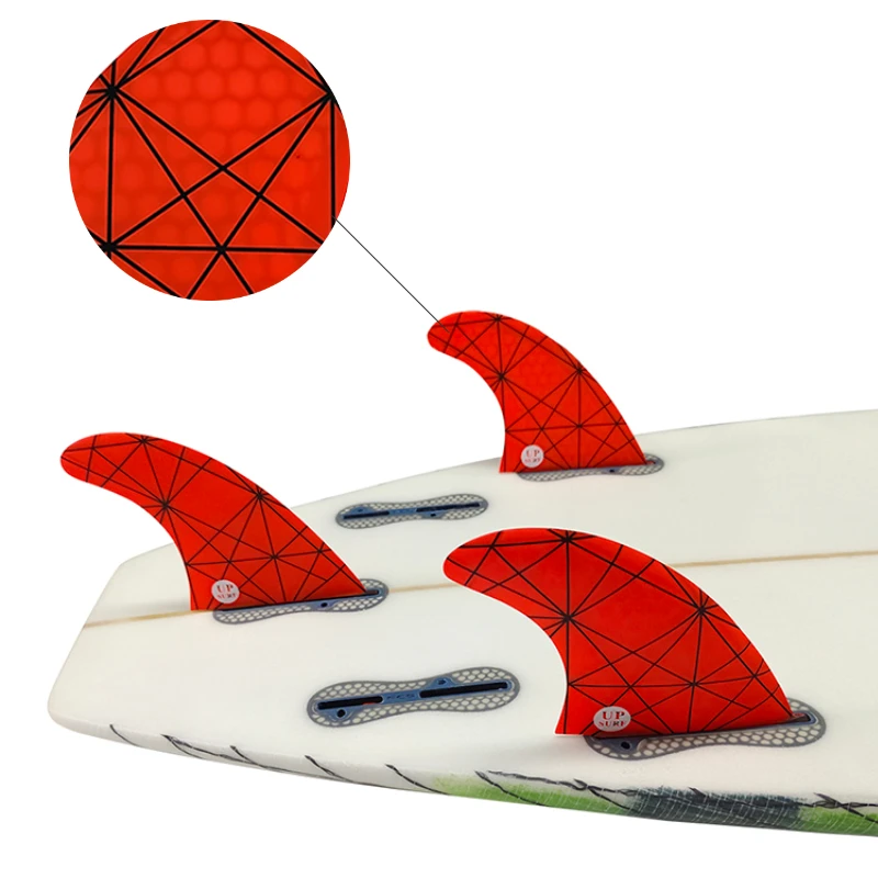 Double Tab 2 Fins M/L Prancha de Surf Fins UPSURF FCS 2 Fins Thruster