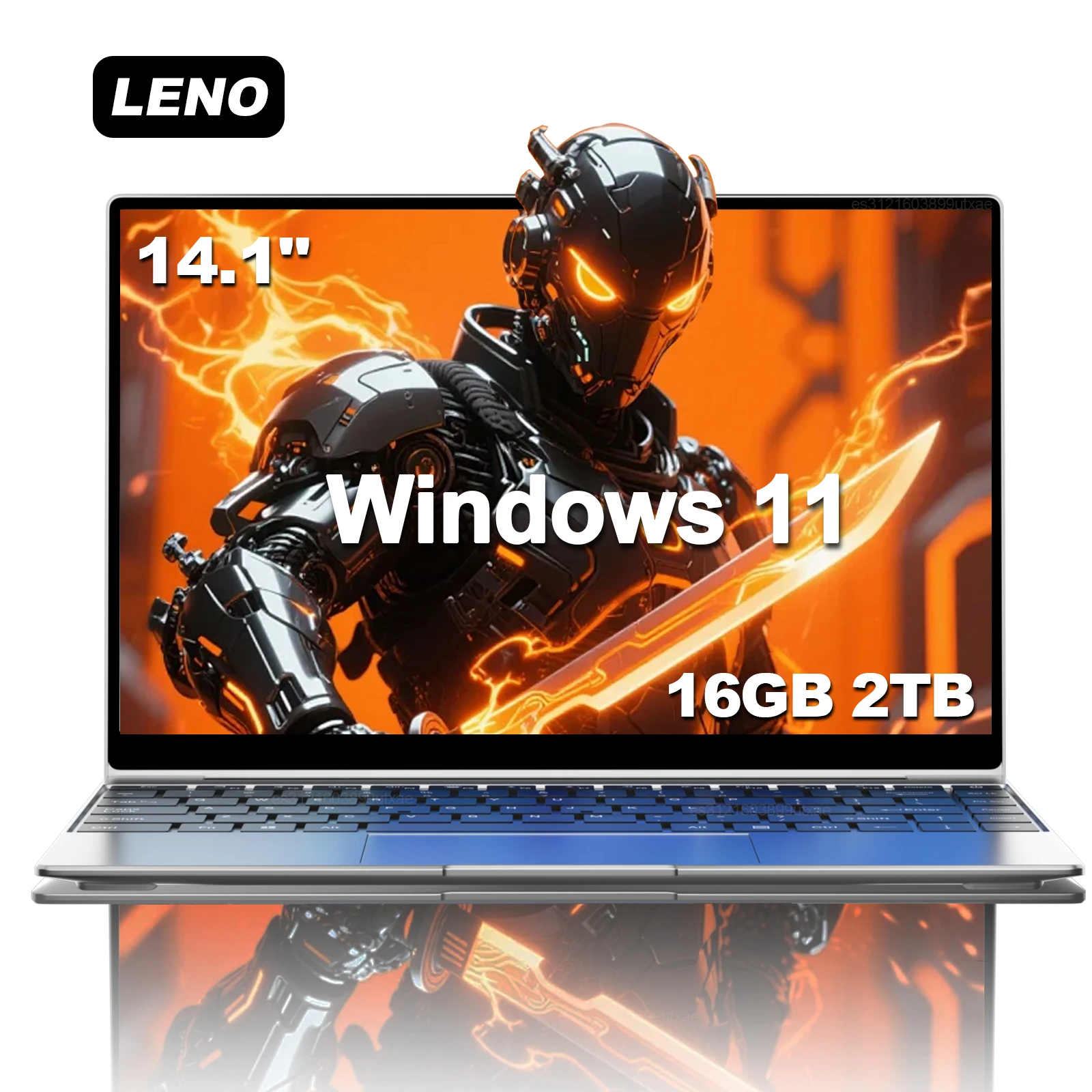 14.1" Ultra Slim Laptop 16GB RAM 2TB SSD Intel N3700 Notebook Gamer 1920*1080 Display Windows 11 Pro Office Study Computer PC