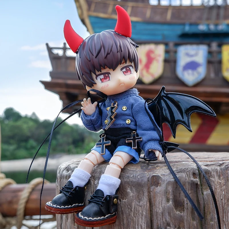 Ob11 Doll Angel Clothes Shorts Demon Suit Coat Dolls Clothes Accessories Suitable For Molly, Gsc, Obitsu 11, P9, 1/12bjd Doll 2