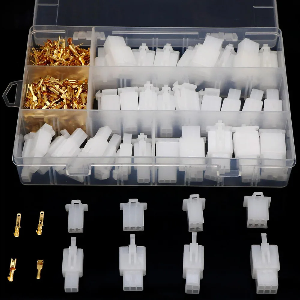 380 Teile/satz Auto Motorrad Elektrische 2,8mm 2 3 4 6 Pin Draht Terminal Stecker Festen Haken Männlich Weiblich Terminals – Detail 5