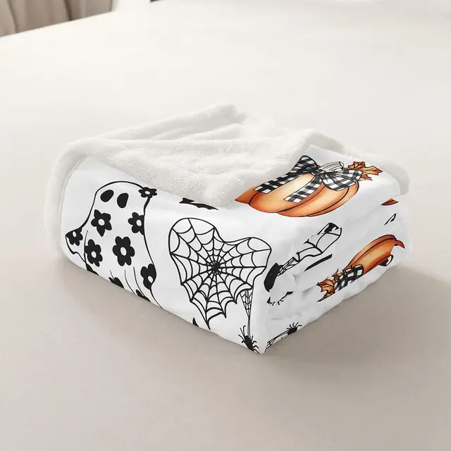Halloween Cartoon Plush Blanket 6