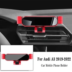 Universal Gravity Navigation Car Phone Holder - Air Outlet Clip Support Mount Accessories (For A3 19 - 22 Red)