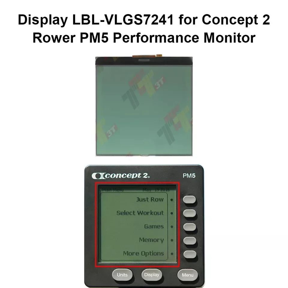 

ЖК-дисплей Φ для Concept 2 Rower PM5 Performance Monitor