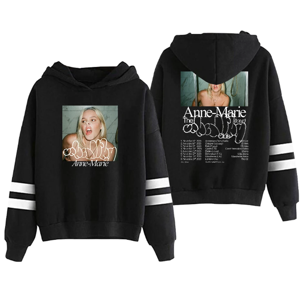 

Толстовка Anne Mary The Unhealthy Club Tour 2023 Merch без карманов параллельные полосы рукава для женщин и мужчин Свитшот модная одежда