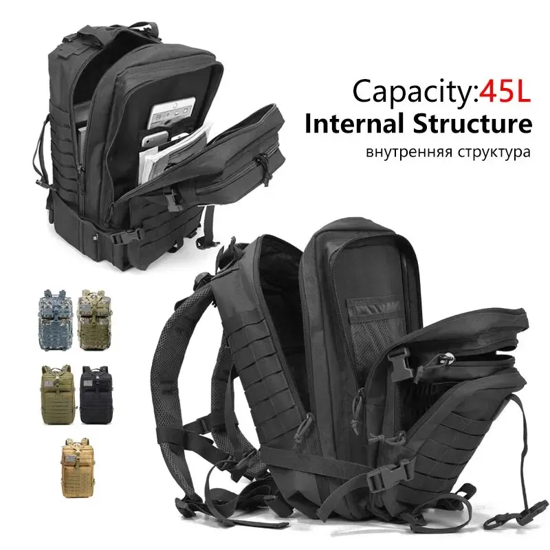 50L Tactical Hiking Backpack 4