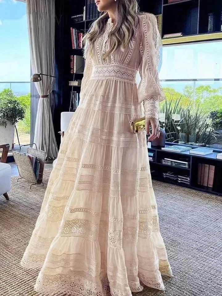 Elegant long dress european style