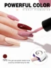 YOKEFELLOW Gel Polish Nail Set 6 Colors Skin Tones Nude Pink Gel Nail Polish Brown Neutral Soak Off Nail Art Design Salon DIY 3