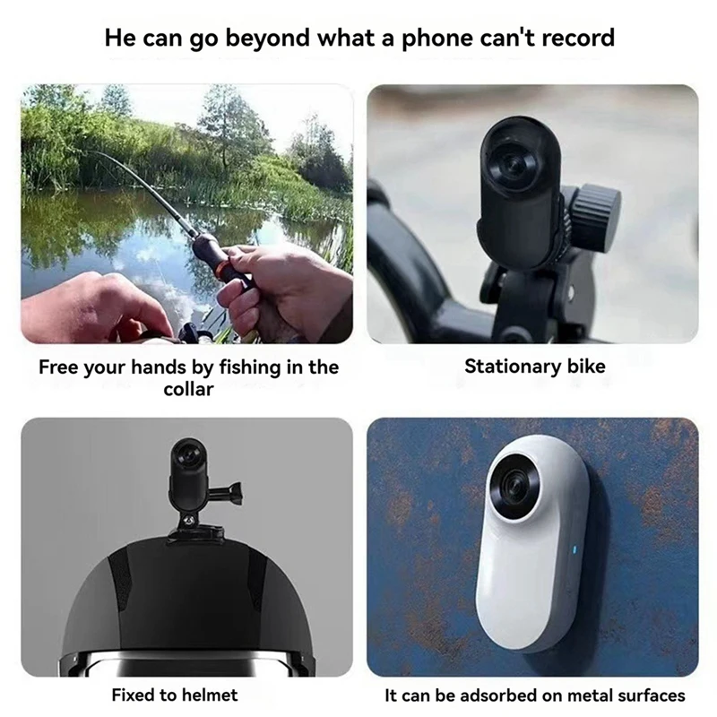 Pet Collar Camera For Pet Camera And Monitor With Wide Angle Lens, Mini Portable Stabilized Sports Body