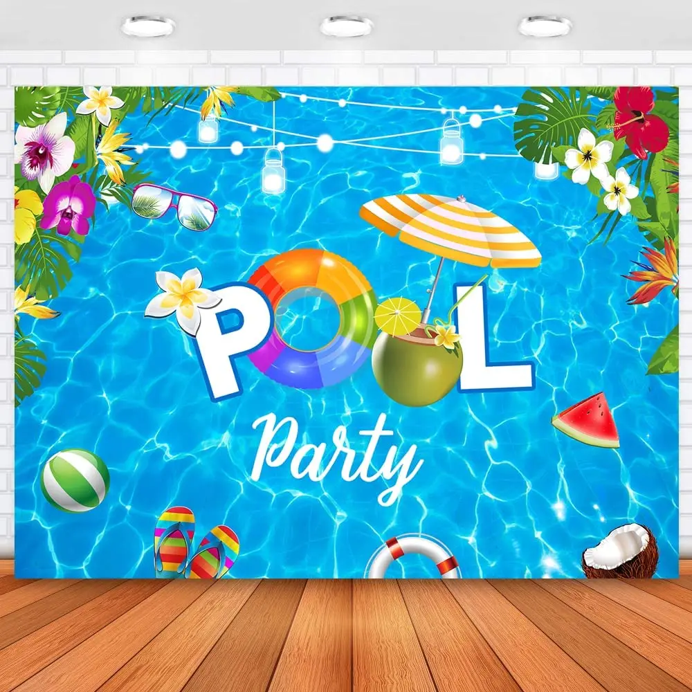 Summer Pool Party Decorações, Balão Kit Arco, bola de praia, Foil Balões,  Pizza Backdrop, Aniversário Suprimentos - AliExpress