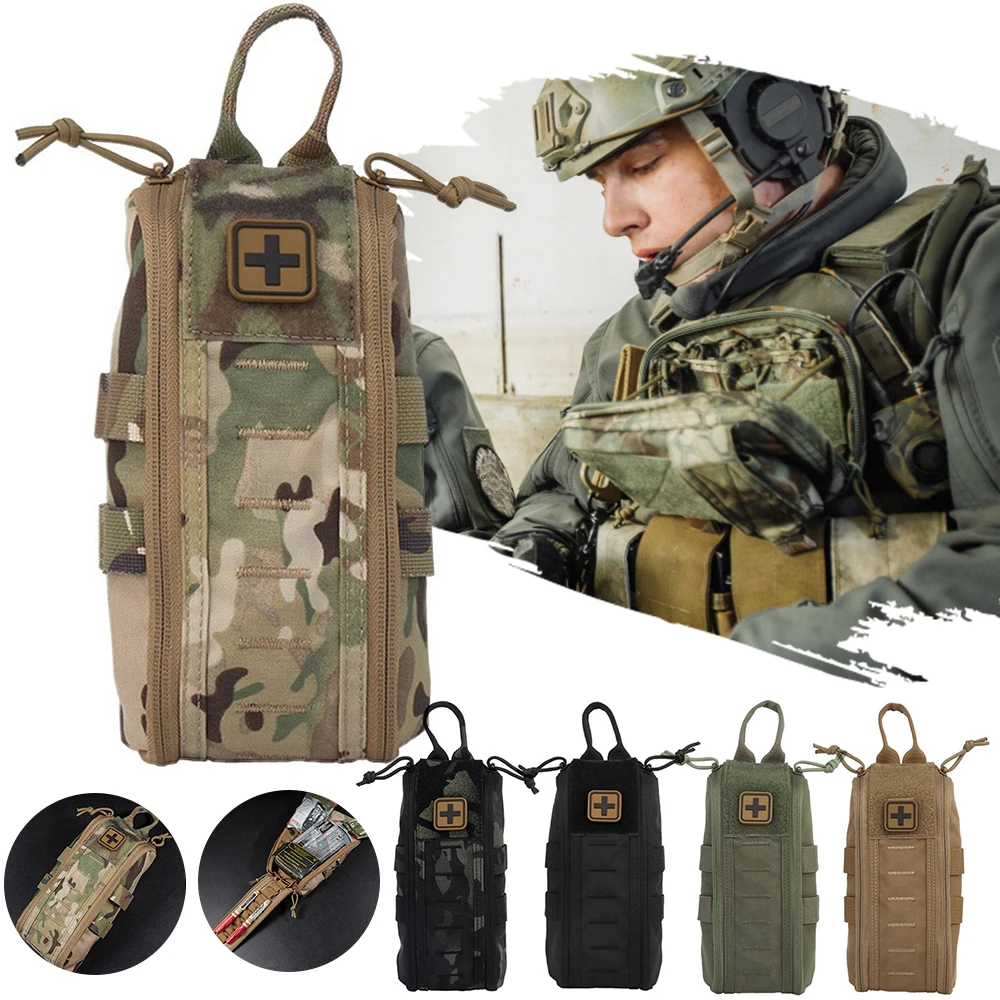 Tactical Military Molle Belt Bag Emergency Survival Medical Waist Pack Belt Pocket First Aid Kit