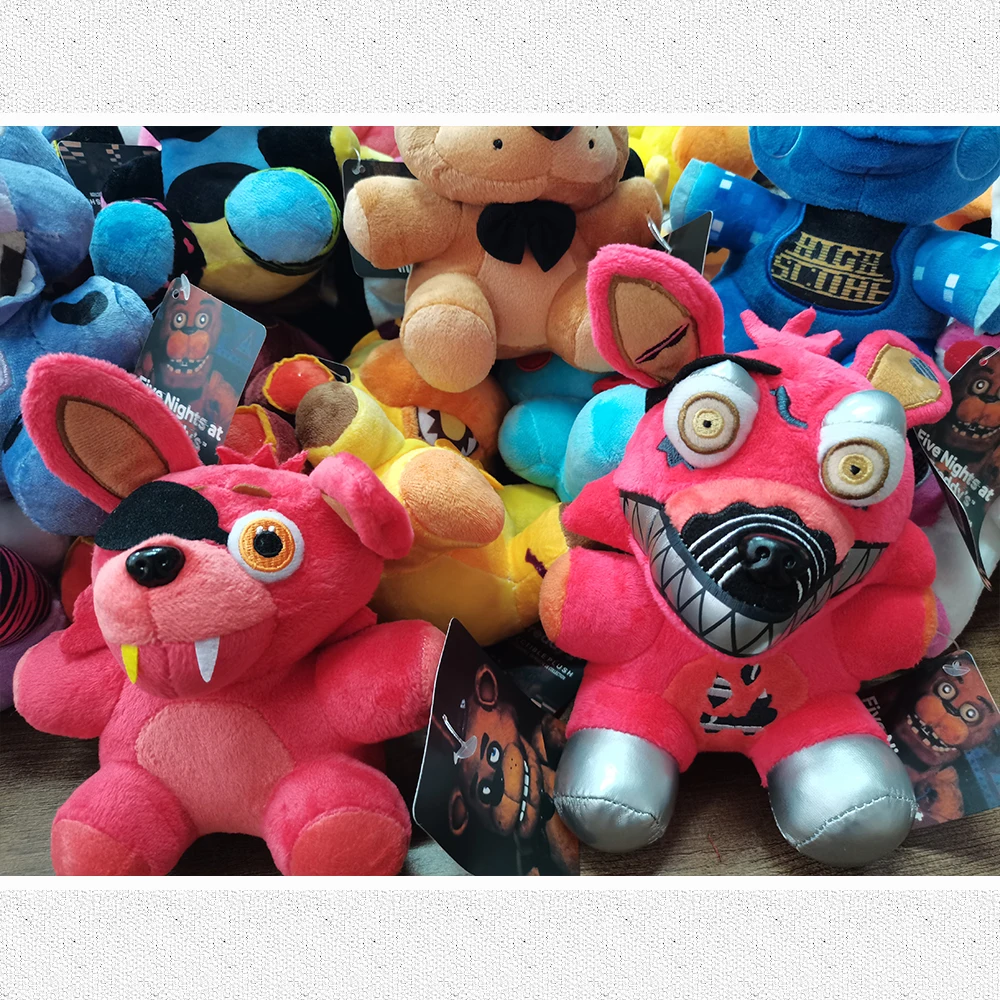 New Fnaf Plush Toys Kawaii Freddys Animal Foxy Bonnie Bear Ribbit Stuffed  Plush Toys In Stock Plush Birthday Gift For Kids - Real Life Plush -  AliExpress