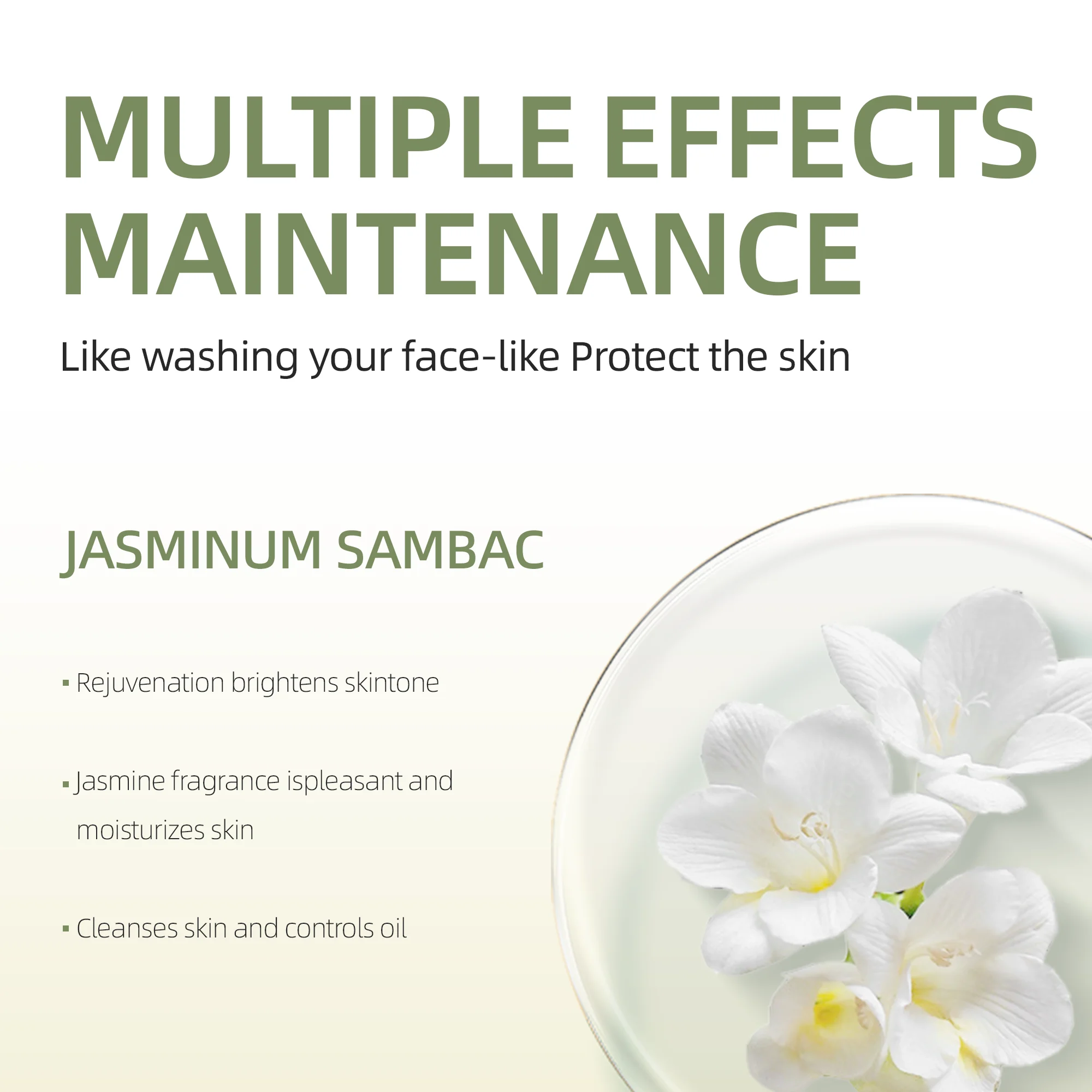 S&eacute;fralls Jasmine Petal Scented Shower Gel 225g*5pcs Moisturizing and cleansing bathroom sets full set