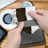PU Leather Business Card Holder Men Credit Card Holder Large Capacity Wallets Women Metal Bank Card Case With Magnetic Shut 3