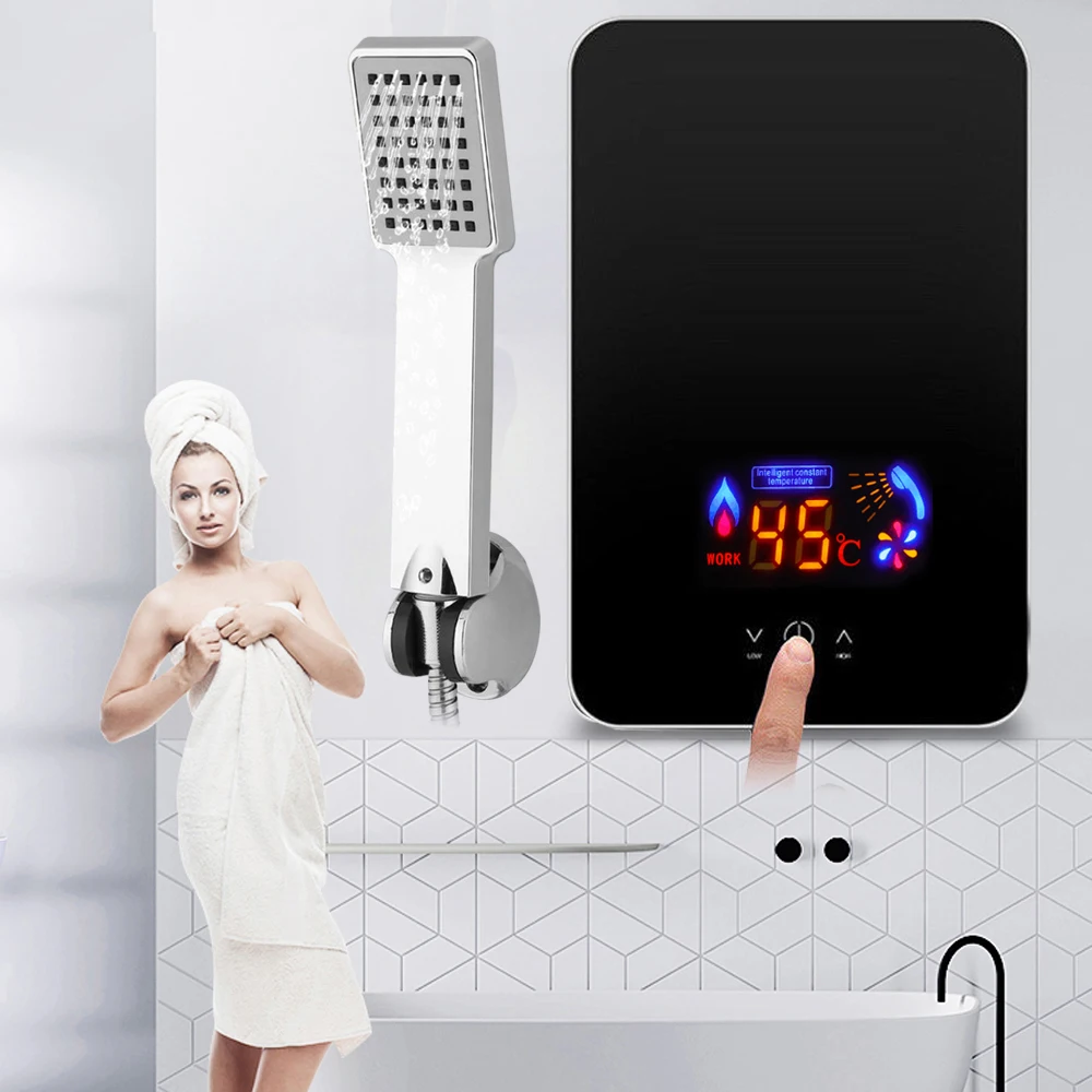6500W 220V Instant Electric Tankless Hot Water Heater For Bathroom Kitchen Hotel electric hot water heater