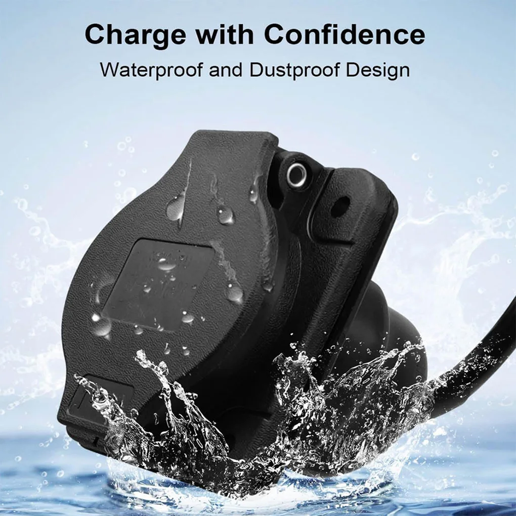 ST-031016-PZ Electric Golf Cart Charger Receptacles Head Replacement for Cart Charger Port 3 Pin Charge Cable 30A 110V-220V