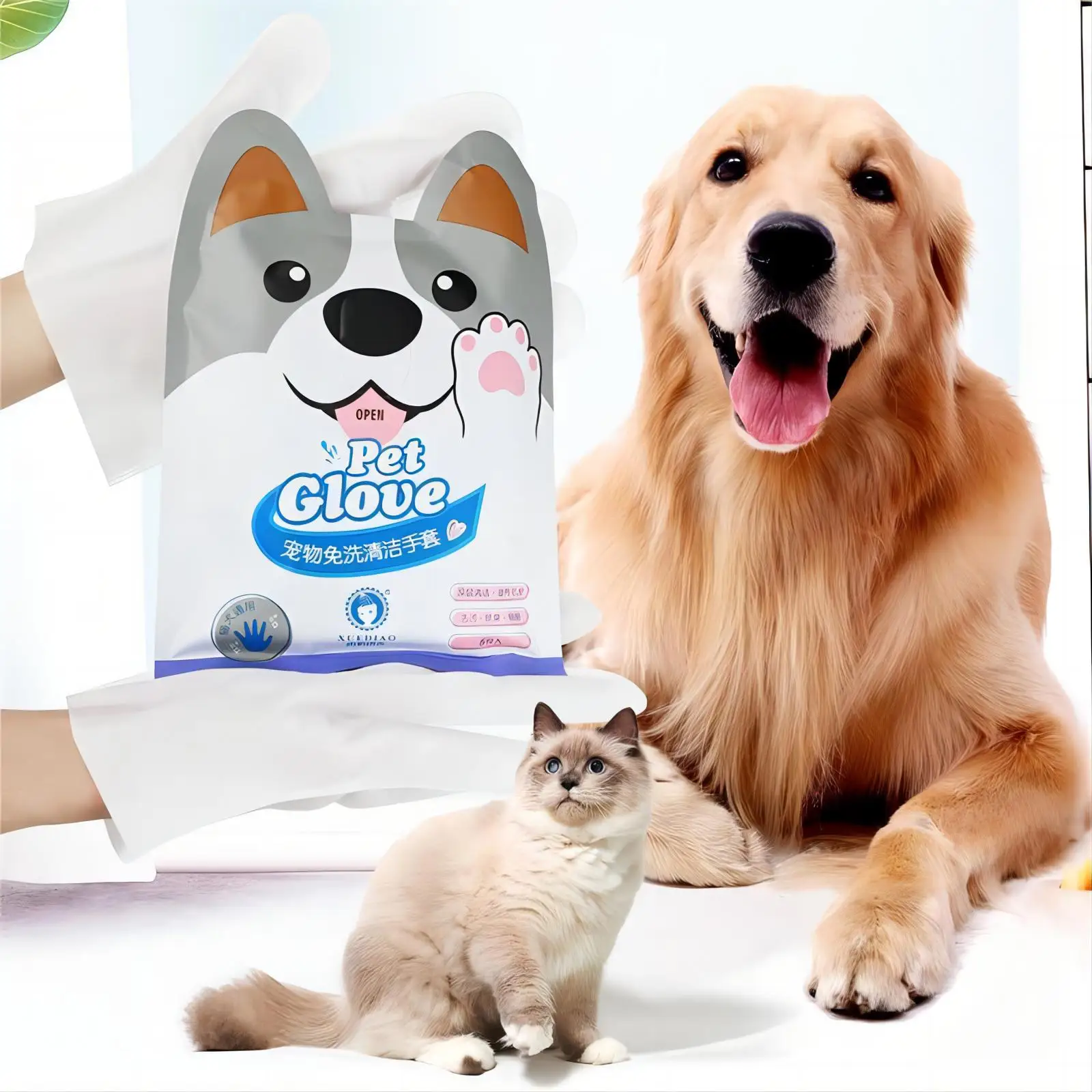 DisposableCleaningGlovesforDogsNonWovenFabricGlovesforCat