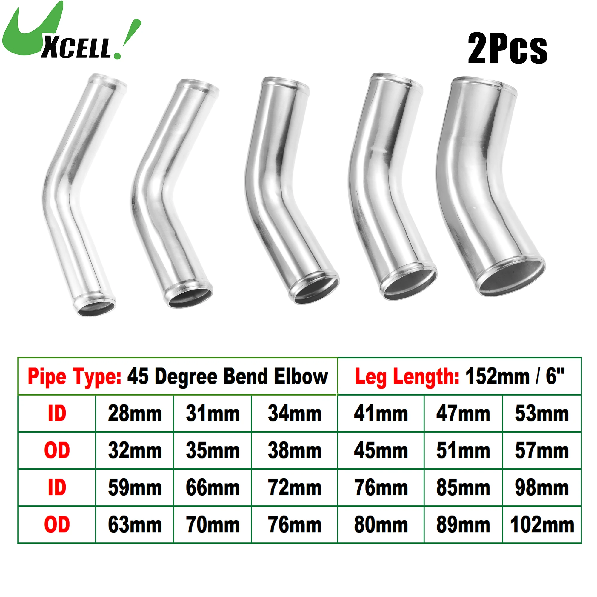 UXCELL2Pcs45DegreeOD32102mmLegLength100mmCarAluminumAlloyTubeIntercoolerPipe.jpg