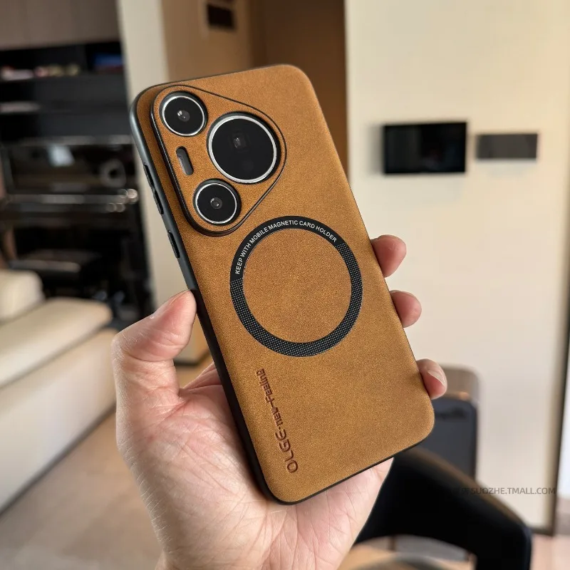 Für Huawei Pura 80 70 Pro Ultra Fall Einfache Haut-freundliche Magnetische Leder Abdeckung Für Huawei Pura 80 Stoßfest Stoßstange funda