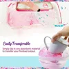6ml Water Marbling Paint Kit Water Art Paint Set With Sketch Paper Arts Crafts For Girl Boy Creative Activities 6 Color 3