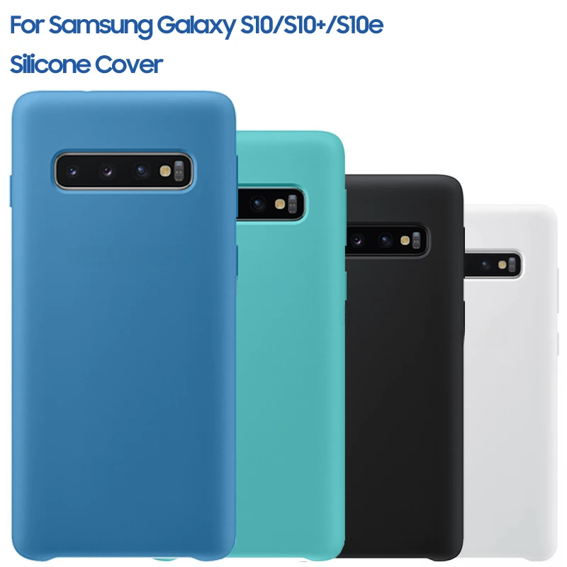 

Silicone Protective Case For Samsung Galaxy S10Plus S10 Mobile Phone Cases S10Plus Silicone Protective Cover