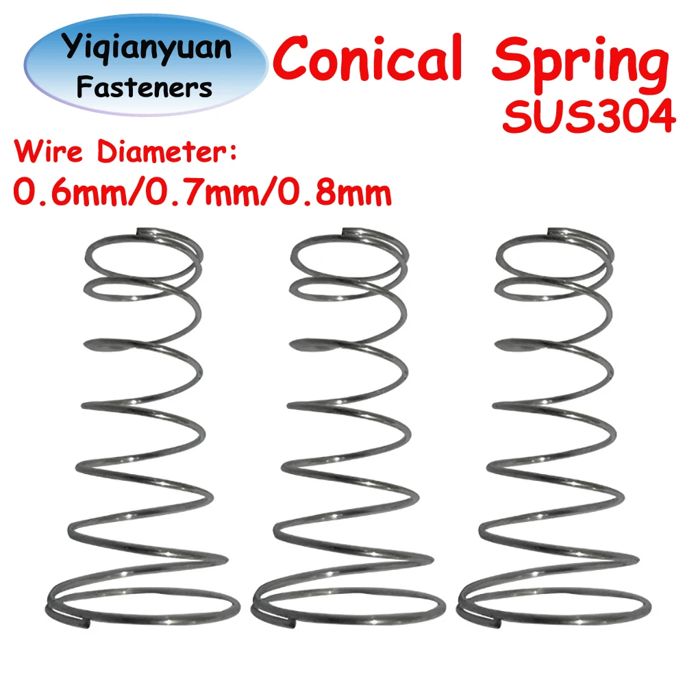 10 Pièces Ressorts De Compression Acier Inoxydable 0.7mm X 12mm X 100mm