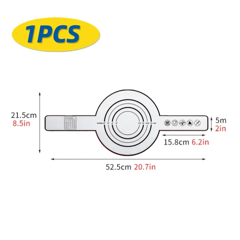 Silicone Non-Stick Baking Mat with Long Handles