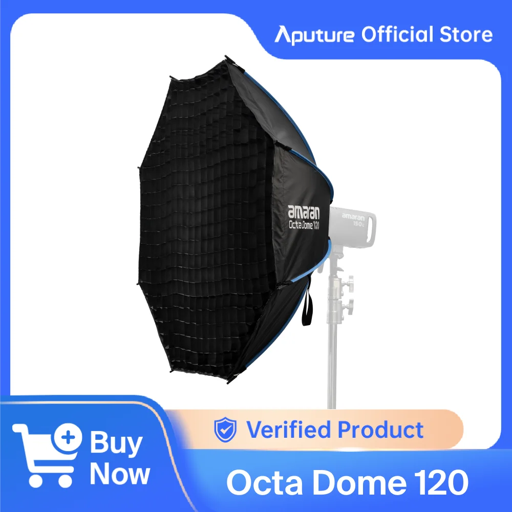 thumbnail image 2 of Amaran Octa Dome 60 Softbox - Foldable 60cm Octagonal Bowens Mount With Grid & Bag 2 of 9