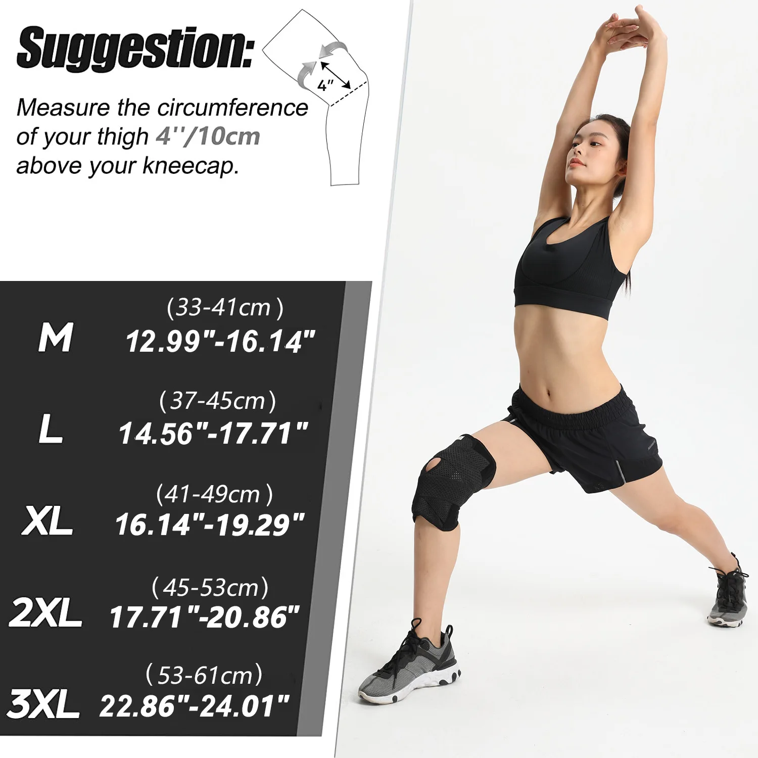 Genouillères De Compression Goosom – Réglables, Antidérapantes, Pour Le Sport Et Le Quotidien