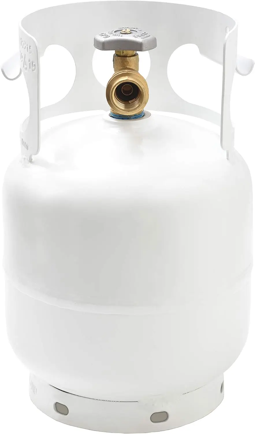 

FLAME KING YSN5LB 5 Pound Propane Tank Cylinder, Great For Portable Grills, Fire Pits, Heaters And Overlanding, White