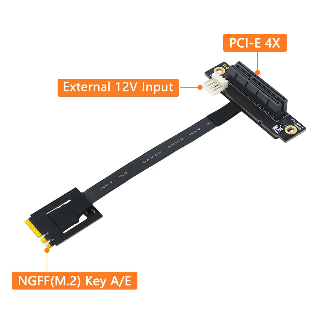 para pci-e 4x adaptador converter cabo com