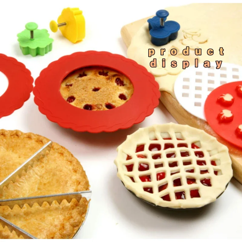 Adjustable Pie Crust Shield Reusable Silicone Pie Protectors Bake Crust Protector Cover Pizza Baking Kitchen Tools pie molds