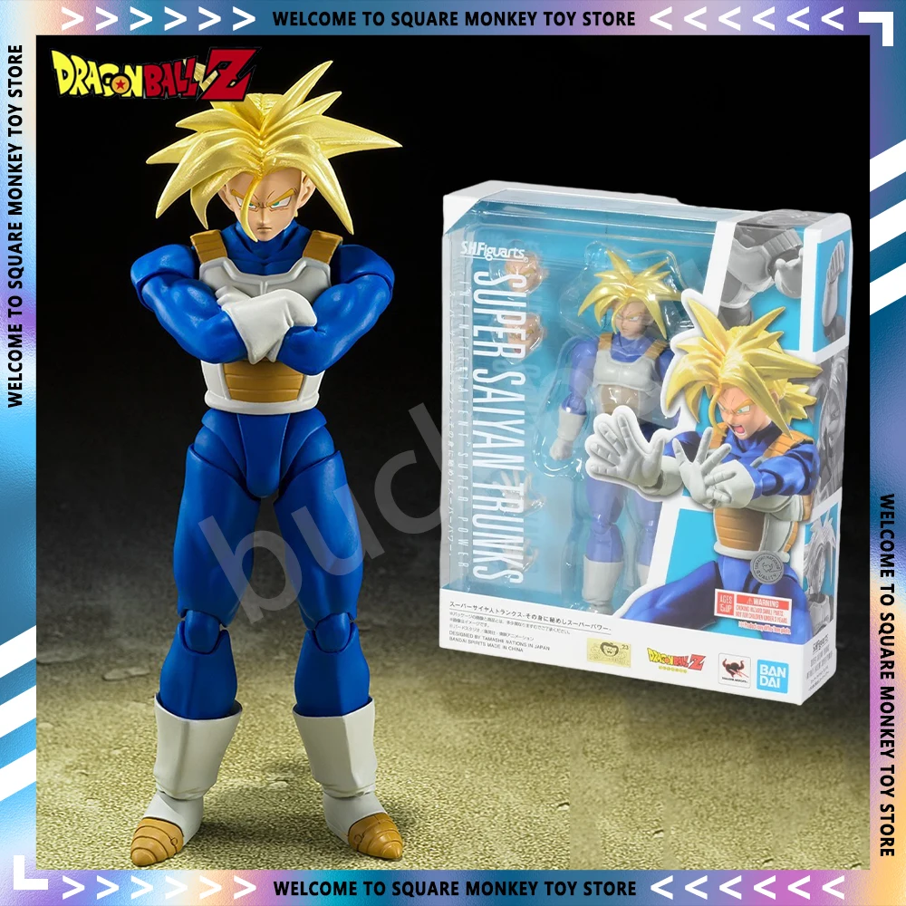 

Original Dragon Ball Anime Figure SHF Future Torankusu Combat Suit Super Saiyan 15cm Figures Model Collection PVC Statue Gifts