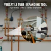 VEVOR Hydraulic Tube Expander with 7 Pipe Expander Heads Deburring Tool Pipe Cutter for Copper Aluminum Brass Soft Steel Pipes 6
