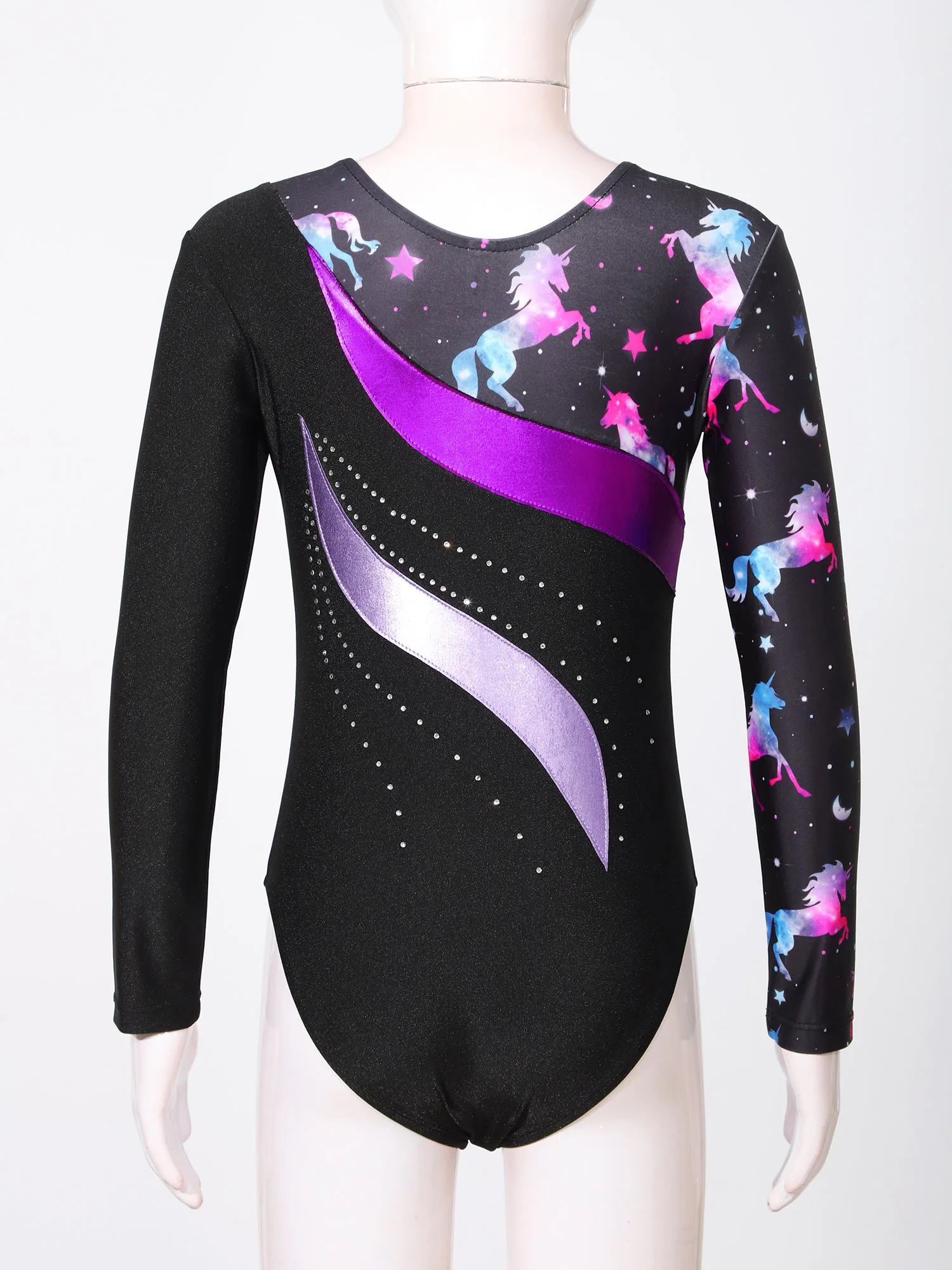 Children Ballet Dance Leotards Kids Gymnastics Bodysuit for Girls Long Sleeve/ Sleeveless Skating Jumpsuit Dancewear