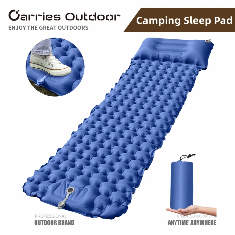 

Portable Camping Sleeping Pad Inflatable Air Mattresses Outdoor Mat Ultralight Cushion Pillow Hiking Trekking Rest Bed
