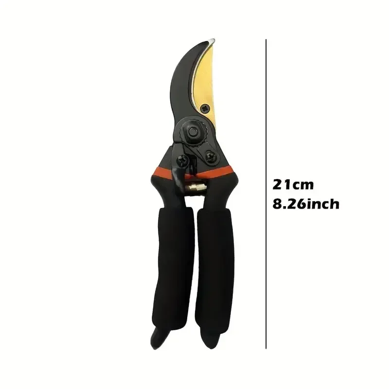 Alloy Steel Black Pruning Shears for Gardening and Horticulture