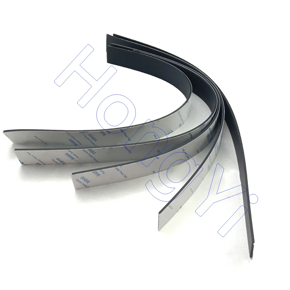 1Pcs Thick 0.5 1 1.5 2 3mm Black Silicone Rubber Strip Self Adhesive Seal Gasket Anti-skid Shock Absorption Sealing Strip silicone seal strip
