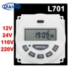 New type L701 16A AC 220V230V110V 12V24V Digital Timer controller 7 Days Weekly Programmable Timer switch minutes Counter CN101A 1