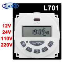 New type L701 16A AC 220V230V110V 12V24V Digital Timer controller 7 Days Weekly Programmable Timer switch minutes Counter CN101A 1