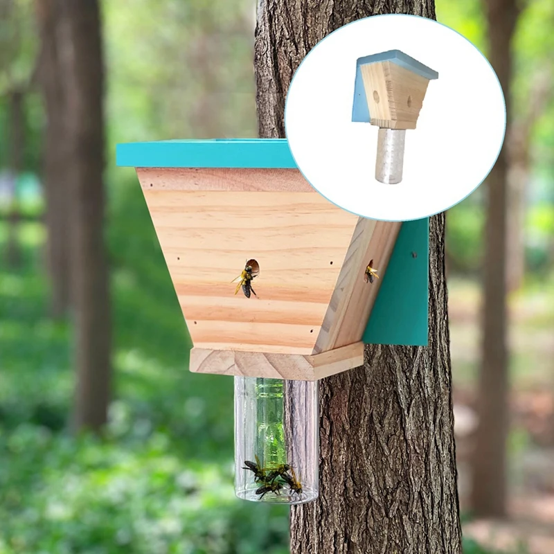 

Wood Carpenter Bee Trap For Outside - Wood Boring Bee Trap - Best Bee Trap - Nature Shed Style Carpenter Bee Traps Easy Install