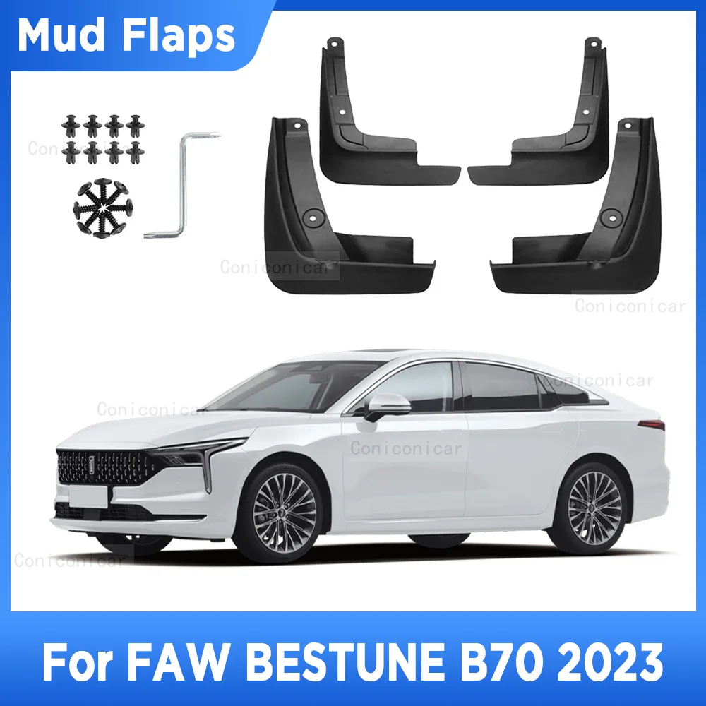 

For FAW BESTUNE B70 2023 Mud Flaps Splash Guard Mudguards MudFlaps Front Rear Fender Auto Styling Car Accessories 4PCS