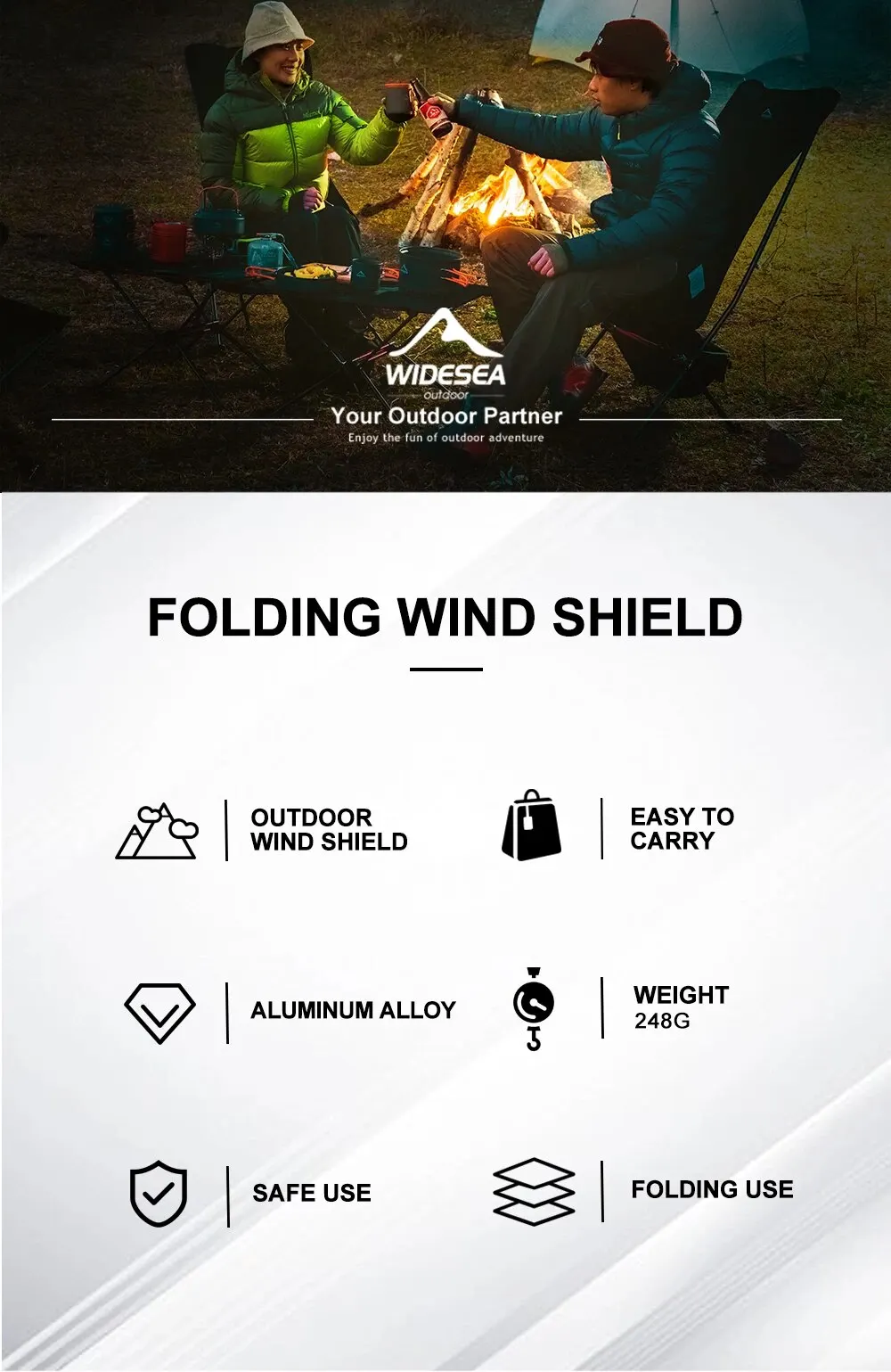 Camping Portable 9/10 Plates Stove Wind Shield Folding Outdoor Picnic BBQ Gas Burner Windproof Screen Guard Cookware Supplies