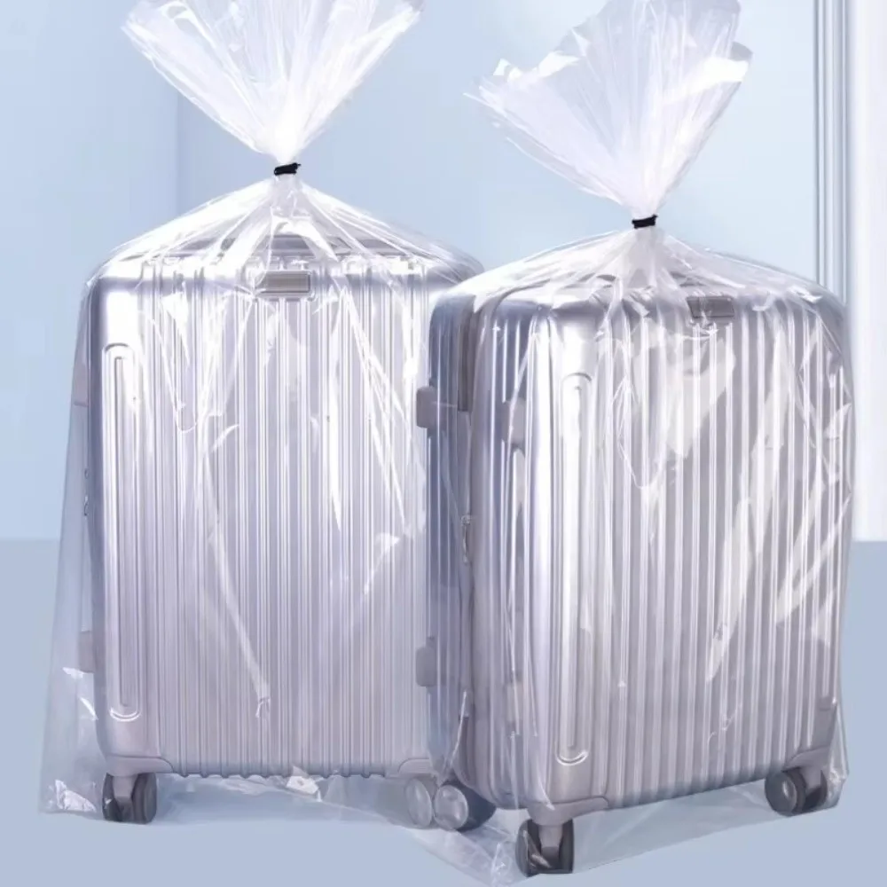 5Pcs 방수 의류 보관 가방 투명 플라스틱 수하물 상자 보관 가방 두꺼운 방진 옷장 정렬 가방